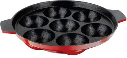 NIRLON Non-Stick Aluminium Appampatram, Black Non-Stick Coated Cookware Set  (PTFE (Non-stick), Aluminium, 1 – Piece)