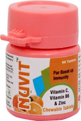 nuvit chewvit vitamin c b6 zinc chewable vitamin tablets