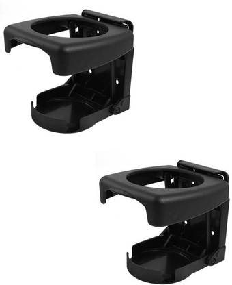 AutoSun Foldable Drink Can Glass Set Of 2 Tata Indica Vista (Black)