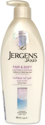 jergens fair and soft fairness moisturizer