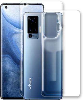SOMAENTERPRISES Front and Back Tempered Glass for Vivo X50 Pro