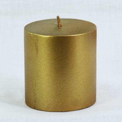 Maxime Decorative Gold Pillar Candle 3 H X D Candles For Decoration Home Décor Centerpieces Dining Room Gifting In India - Home Decor Candles Maxime Decorative Gold Pillar Candle 3 H X D Candles For Decoration Home Décor Centerpieces Dining Room Gifting In India - Home Decor Candles
