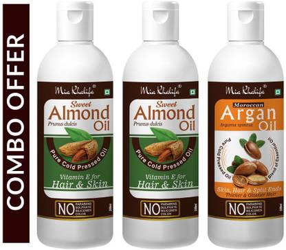 Mia Khalifa Pure Cold Pressed SWEET ALMOND OIL with Vitamin E for Hair Regrowth & Body Mia Khalifa Pure Cold Pressed SWEET ALMOND OIL with Vitamin E for Hair Regrowth & Body