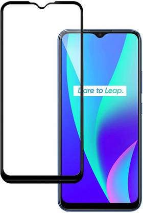 NKCASE Edge To Edge Tempered Glass for Realme C15