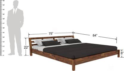 Best Hugo Sheesham Solid Wood King Bed – Vintej Home