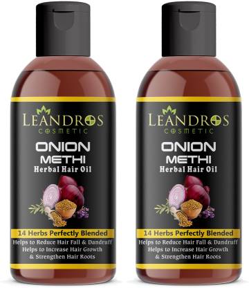 leandros Onion Methi (Fenugreek) Hair Oil For Hair Growth Hair oil pack  of-(2)- Hair Oil - Price in India, Buy leandros Onion Methi (Fenugreek) Hair  Oil For Hair Growth Hair oil pack