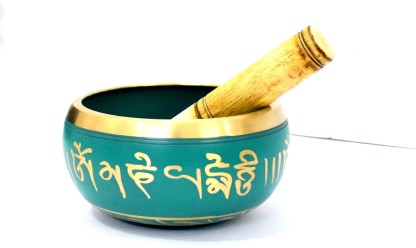 Music Therapy Singing Bowl Tibetan Buddhist Prayer Instrument With Striker Stick eSplanade Meditation Bowl OM Bell OM Bowl 5 inches 