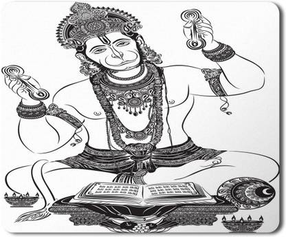 5 ACE Hanuman Ji 2 msd Printed Designer Premium Rubber Base Mouse pad for Laptop| Inches Mousepad - 5 ACE : 5 ACE Hanuman Ji 2 msd Printed Designer Premium Rubber Base Mouse pad for Laptop| Inches Mousepad - 5 ACE :