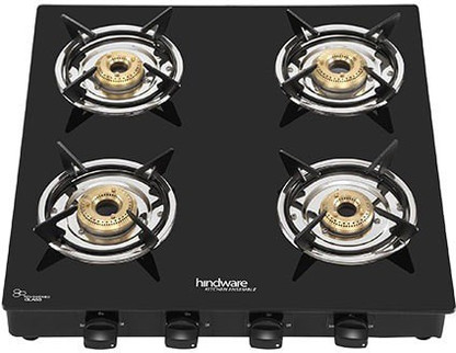 hindware brio plus 4burner glass cooktop