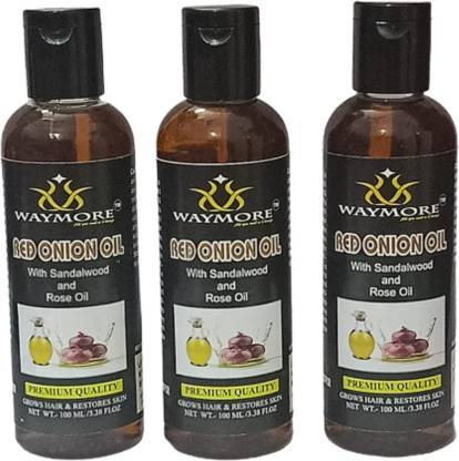WAYMORE Red Onion Oil For Hair Regrowth Nourishing Hair Treatment With Real  Onion Extract Intensive Hair