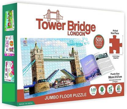 Vdnsi Premium Quality London Tower Bridge 500 Pieces Floor Jigsaw Puzzle Premium Quality London Tower Bridge 500 Pieces Floor Jigsaw Puzzle Shop For Vdnsi Products In India Flipkart Com