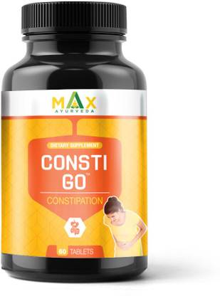 max ayurveda consti go for constipation 60 tablets