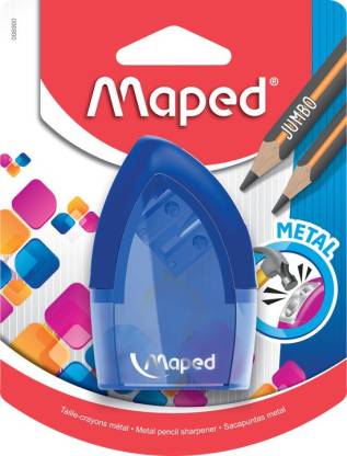 Maped Classic Tonic Metal 2H Double Pencil Sharpeners  (Set of 1, Multicolor)