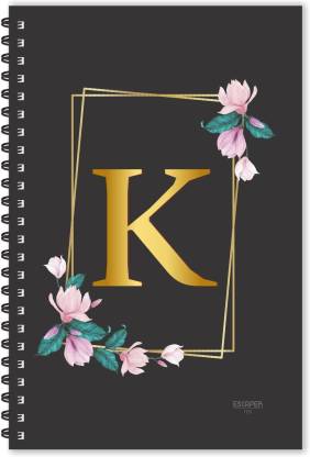 ESCAPER K letter diary (Ruled - A5), K initial Diary, K alphabet diary A5  Diary Ruled 160 Pages Price in India - Buy ESCAPER K letter diary (Ruled -  A5), K initial
