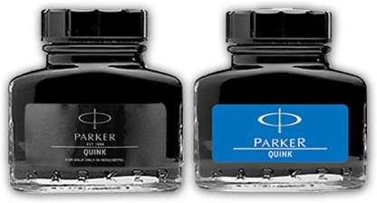 FreeShippingWorldwide Office Use School Original PARKER Quink Ink Bottle BLUE