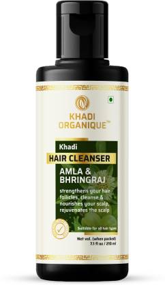 khadi ORGANIQUE Amla & Bhringraj hair Cleanser / Shampoo 100 % organic For  Anti-Dandruff made From Bhringraj Ingredients - Price in India, Buy khadi  ORGANIQUE Amla & Bhringraj hair Cleanser / Shampoo