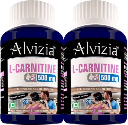 alvizia l carnitine 500 mg l carnitine tablets fat loss carnitine supplement pack of 2