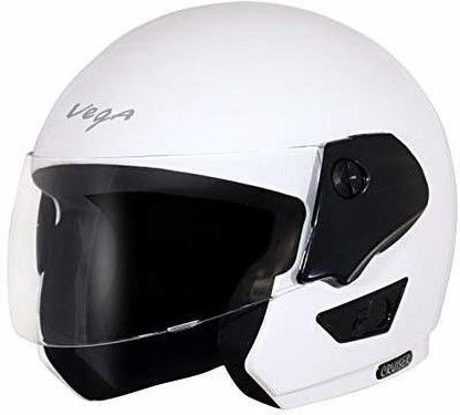 VEGA Cruiser Open Face Helmet (White, M 