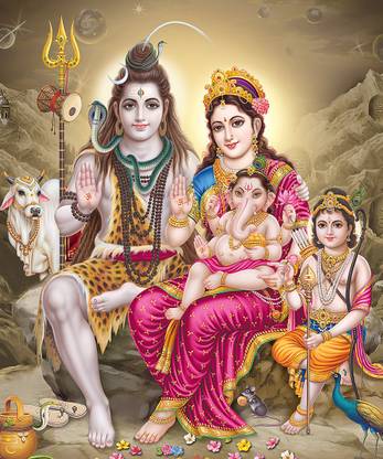 Lord Shiva Family Wall Poster | Lord Shivaji HD Poster for room decor Photographic Paper - Religious posters in India - Buy art, film, design, movie, music, nature and educational paintings/wallpapers at Lord Shiva Family Wall Poster | Lord Shivaji HD Poster for room decor Photographic Paper - Religious posters in India - Buy art, film, design, movie, music, nature and educational paintings/wallpapers at