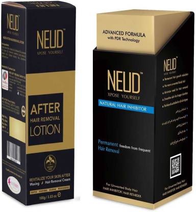 NEUD Combo Natural Hair Inhibitor (80 g) and After-Hair-Removal Lotion (100  g) for Men and Women Price in India - Buy NEUD Combo Natural Hair Inhibitor  (80 g) and After-Hair-Removal Lotion (100