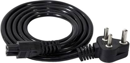 BIGGEAR Power Cord 1 m 3 Pin Laptop Power Cable Cord 1Mtr - Black - 1 Year  Warranty - BIGGEAR : 