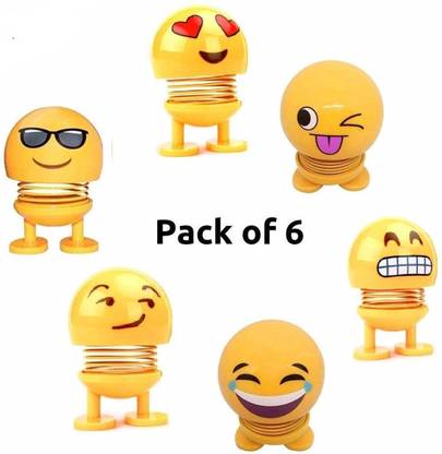 TANMAY FUN ZONE PREMIUM BEST BUY Super Cute Emoji Spring Bobble Head Dolls Toy Smiley Spring TANMAY FUN ZONE PREMIUM BEST BUY Super Cute Emoji Spring Bobble Head Dolls Toy Smiley Spring