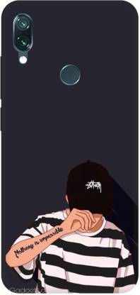 ThePrintlink Back Cover for Redmi Note7 Pro(Sad boy black background back  cover,Cases Cover - ThePrintlink : 
