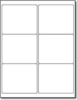Etree A4 Size Multi Purpose White Self Adhesive Label/Sticker for Printer (Lable Size 99 x 93 mm, 6 Lable in A4)- 6 Sticker Per Sheet - 50 Sheets Pack ...