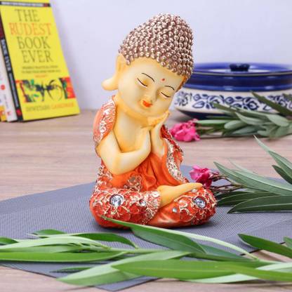 Beckonventure Handicraft Religious Idols Of Meditating Baby Laughing Buddha Statue For Home Decor Meditating Monk Buddha Idols Buddha Statue In Religious Idols Decoration Items For House Handicraft Home Decor Showpiece Figurine Home Decor Showpieces