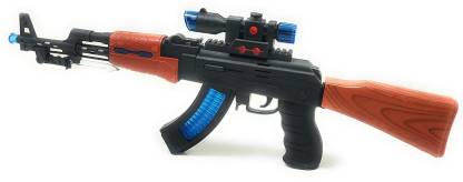 HALO NATION AK47 Flash Gun Toy with Light and Sound - Musical AK 47 ...