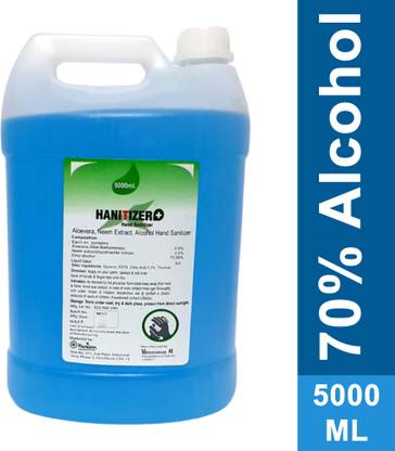 Hanitizer Aloevera Neem Extract Liquid Based Alcohol 5l Hand Sanitizer Can Price In India Buy Hanitizer Aloevera Neem Extract Liquid Based Alcohol 5l Hand Sanitizer Can Online In India Reviews Ratings