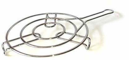 Chapati Grill,Roaster,Roti Jari Roti Roast Grill Papad Roaster Grill Chapat Roasting Net,Stainless Steel Wire Roaster wooden handle round,Cooking Rack,Chiken Grill,Roti Grill Papad Grill Roti Grill 