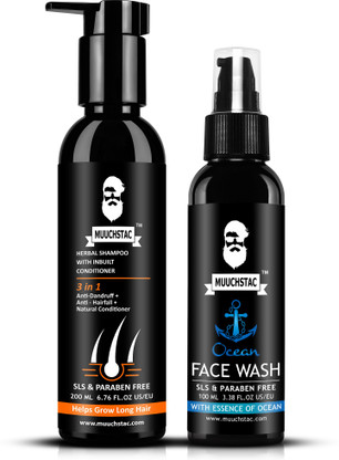 moustache ocean face wash