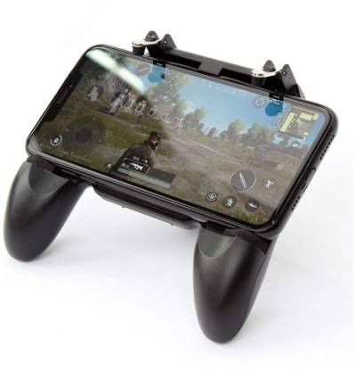 LIFEMUSIC New PUBG Game W10 2 in 1 Game Controller and Mobile Holder Handle Joystick Triggers L1 R1 Shoot Aim Button(Black) Accessory Kit LIFEMUSIC : Flipkart.com