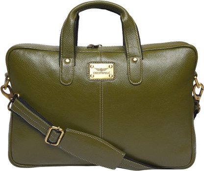 Olive leather bag clearance