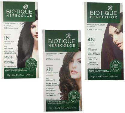 BIOTIQUE 1 HERBCOLOR (4N BROWN) HAIR COLOR + 1HERB COLOR (3N DARK BROWN) HAIR COLOR+ 1HERB COLOR (1N BLACK) HAIR COLOR. , BROWN, DARK BROWN, BLACK - Price in India, Buy BIOTIQUE BIOTIQUE 1 HERBCOLOR (4N BROWN) HAIR COLOR + 1HERB COLOR (3N DARK BROWN) HAIR COLOR+ 1HERB COLOR (1N BLACK) HAIR COLOR. , BROWN, DARK BROWN, BLACK - Price in India, Buy BIOTIQUE