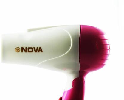 Foroly Nova 1290 Professional Electric Foldable Hair Dryer With 2 Speed Control 1000 Watt – Pink And White NOA_HAIR_DRAYER_1 Hair Dryer  (850 W, Pink)