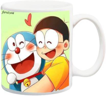 FIRSTZON Doraemon and nobita animation cartoon printed ceramic white coffee  mug Ceramic Coffee Mug Price in India - Buy FIRSTZON Doraemon and nobita  animation cartoon printed ceramic white coffee mug Ceramic Coffee