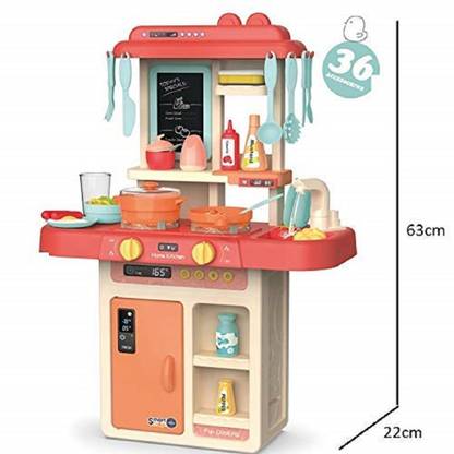 Him Tex 36 Pcs Toy Kitchen Sets Simulated Spray Kitchen Toys Kids Kitchen Pretend Play Set Play Cooking Set Cookware Pots And Pans Play Set 36 Pcs Toy Kitchen Sets Simulated Spray
