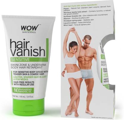 WOW SKIN SCIENCE WOW Hair Vanish Sensitive - No Parabens & Mineral Oil (100mL) Cream - Price in India, Buy WOW SKIN SCIENCE WOW Hair Vanish Sensitive - No Parabens & Mineral WOW SKIN SCIENCE WOW Hair Vanish Sensitive - No Parabens & Mineral Oil (100mL) Cream - Price in India, Buy WOW SKIN SCIENCE WOW Hair Vanish Sensitive - No Parabens & Mineral