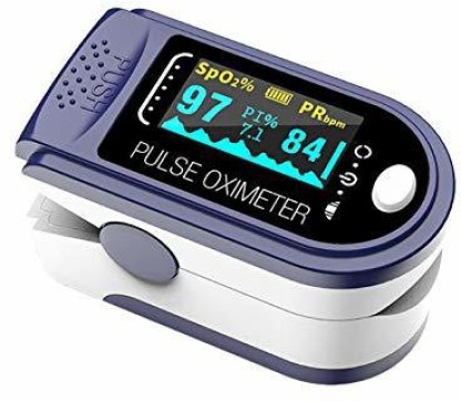 Pulse Oximeter Fingertip Pulse Oximeter Finger Oximetry SpO2 Blood Oxygen Saturation Monitor Heart Rate Monitor Rotatable LED Digital Display Portable 