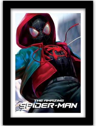 Spiderman Framed Posters - Spiderman Poster with Frame for Room Paper Print  - Personalities posters in India - Buy art, film, design, movie, music,  nature and educational paintings/wallpapers at 