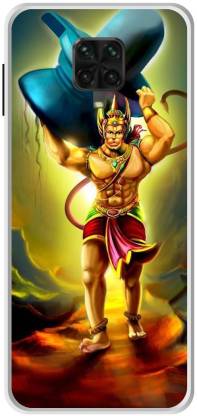 Phone  Back Cover for Poco M2 Pro (Angry Hanuman, Jai Shri Ram,  Hanuman Ji, Bajrang Bali, Ram, - Phone  : 