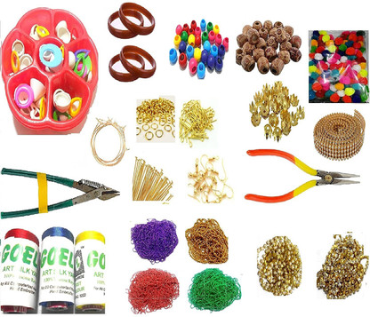 silk thread jewellery making kit flipkart