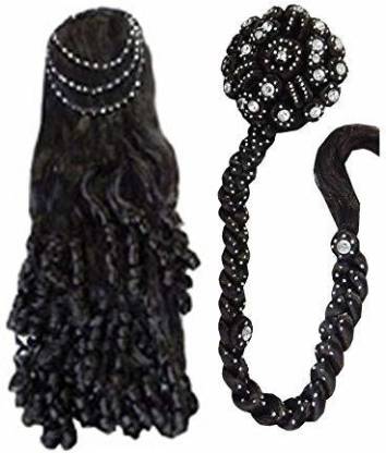 SAMYAK Juda choti / Party Style / long funky style / women ponytail juda  style extension braid Hair Extension Price in India - Buy SAMYAK Juda choti  / Party Style / long