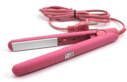 sunesa HUDABAR Portable Mini Ceramic Electronic 220V Crimper Flats Iron -  Set of 1 Hair Straightener (Pink) Hair Straightener - sunesa : 
