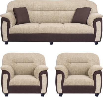 Smilemindia Fabric 3 1 Cream Brown Sofa Set In India At Flipkart Com 1 Cream Brown Sofa Set In India, Fabric For Sofa Set