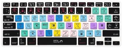Saco Adobe Illustrator Ai Shortcut Keys Black Keyboard Skin Hot Keys Ps Keyboard Cover For Macbook