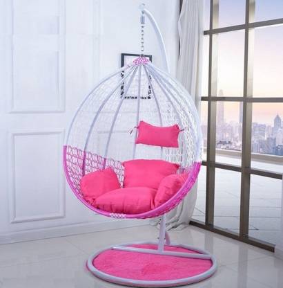 Furniture kart Iron Large Swing  (White, Pink, DIY(Do-It-Yourself))