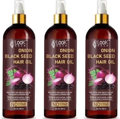 look hair LookHair Onion Black Seed Hair Oil ( Pack Of 3 ) Hair Oil - Price in India, Buy look hair LookHair Onion Black Seed Hair Oil ( Pack Of 3 ) look hair LookHair Onion Black Seed Hair Oil ( Pack Of 3 ) Hair Oil - Price in India, Buy look hair LookHair Onion Black Seed Hair Oil ( Pack Of 3 )
